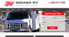 Desktop Screenshot of indianarvrental.com